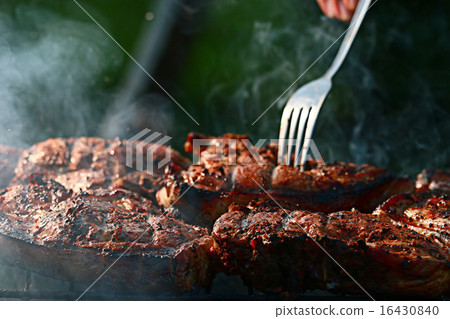 grilled meat skewers, barbecue grilled meat skewers, barbecue 16430840