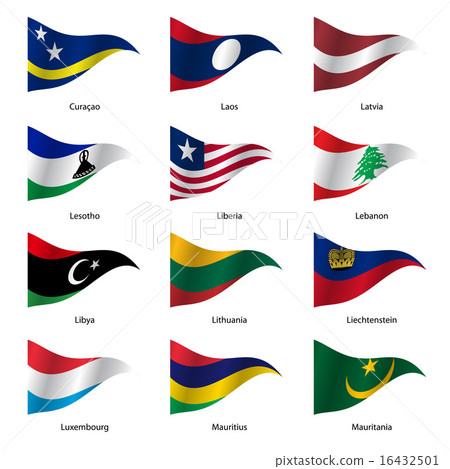 Set Flags of world sovereign states. Vector Set Flags of world sovereign states. Vector 16432501