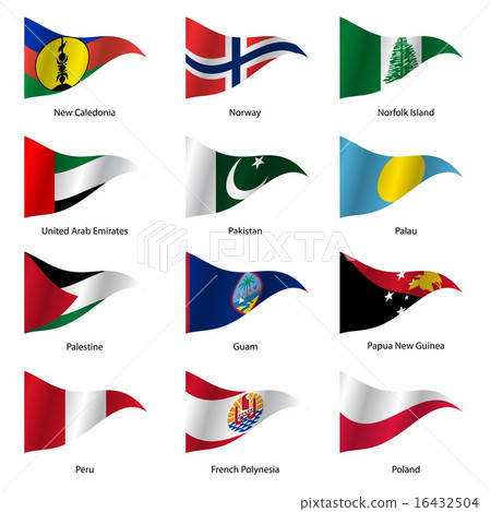 Set Flags of world sovereign states. Vector Set Flags of world sovereign states. Vector 16432504