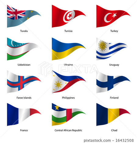 Set Flags of world sovereign states. Vector Set Flags of world sovereign states. Vector 16432508