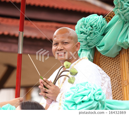 the ordination ceremony of the new monk the ordination ceremony of the new monk 16432869