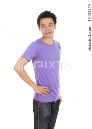 man with t-shirt (side view) man with t-shirt (side view) 16433509
