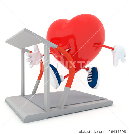Heart running on treadmill 16433598