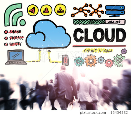Cloud Computing Network Storage Online Concept Cloud Computing Network Storage Online Concept 16434382