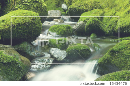 Cascading Waterfall Cascading Atmosphere Greenery Concept 16434476