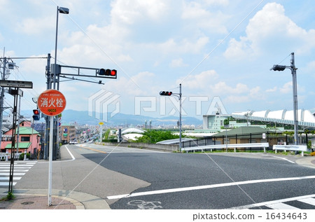 在仁川站附近的街道上的Nakatsu-hama線 在仁川站附近的街道上的Nakatsu-hama線 16434643