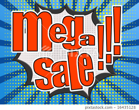 Mega sale comic speech bubble 16435128