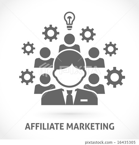 Affiliate network marketing vector illustration 16435305