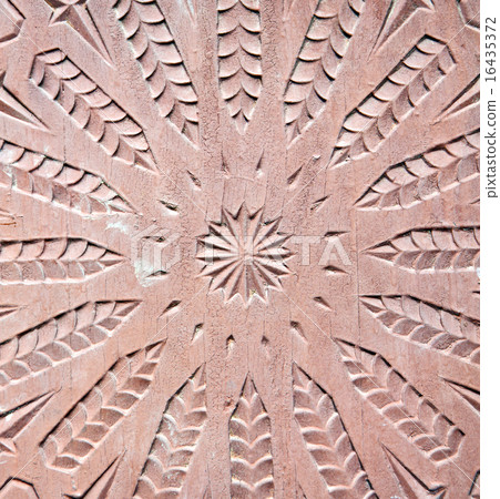 nail dirty stripped paint in the brown wood   16435372