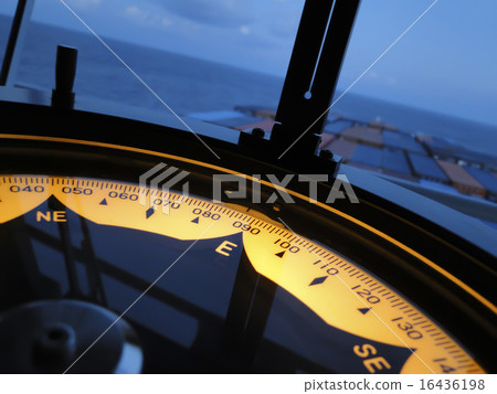 Marine gyro compass aboard ship 16436198