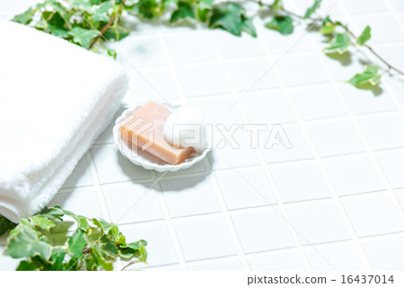 巴士形象（瓷磚，肥皂，陶瓷肥皂盒，毛巾，常春藤） 16437014