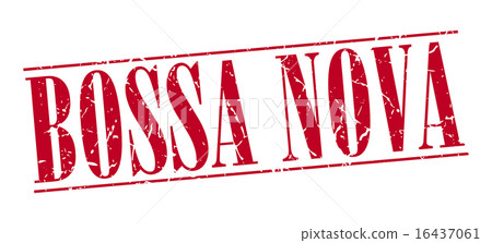 bossa nova red grunge vintage stamp bossa nova red grunge vintage stamp 16437061