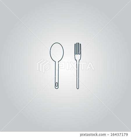 fork and spoon icon fork and spoon icon 16437179