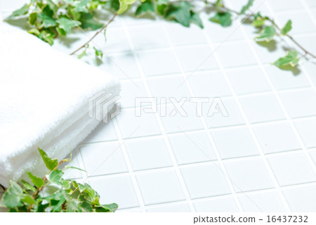 Bus image (tile, towel, ivy) 16437232