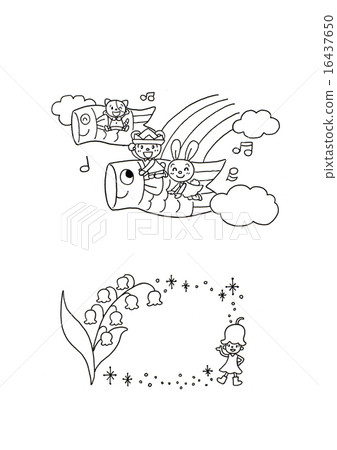 單色插圖素材5月 插圖素材 16437650 Pixta圖庫