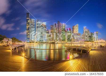 Singapore Skyline and view of Marina Bay Singapore Skyline and view of Marina Bay 16437693
