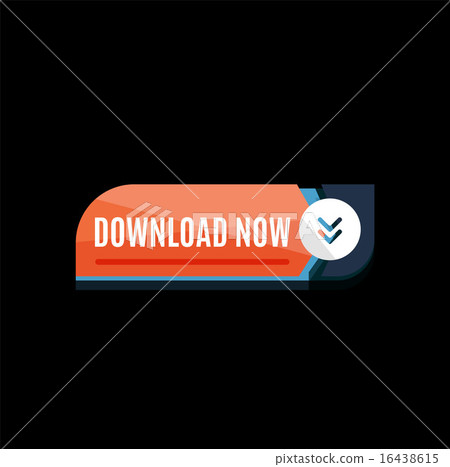 Colorful download web button. Modern flat design. Colorful download web button. Modern flat design. 16438615