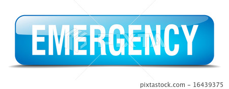 emergency blue square 3d isolated web button - Stock Illustration ...