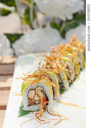 Japanese sushi rolls Maki Sushi Japanese sushi rolls Maki Sushi 16439803