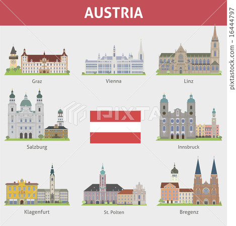 Austria. Symbols of cities 16444797