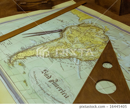 vintage map of the Latin America 16445405