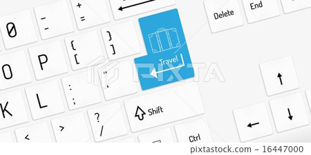white keyboard travel key - Stock Illustration [16447000] - PIXTA