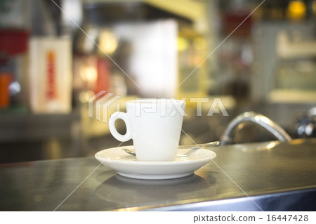 Coffee expresso cup spoon saucer cafe bar Coffee expresso cup spoon saucer cafe bar 16447428