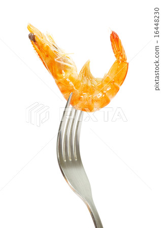 shrimp on fork 16448230
