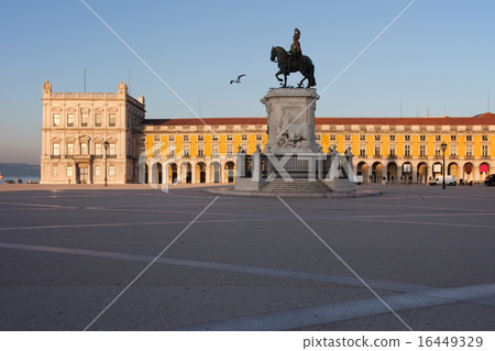 Statue of King Jose I in Lisbon at Sunrise 16449329