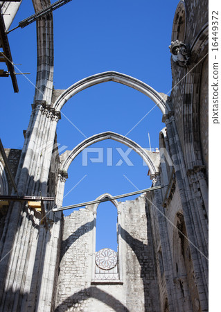 Ruins of Carmo Gothic Church in Lisbon Ruins of Carmo Gothic Church in Lisbon 16449372