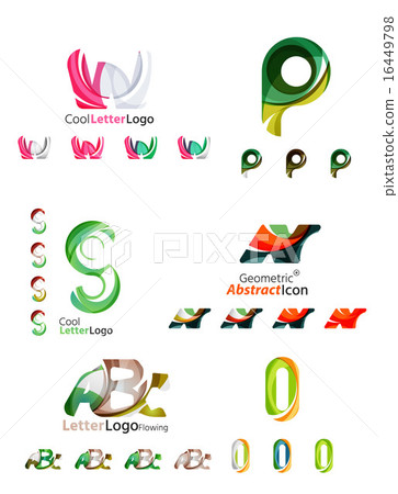 Universal abstract geometric shapes - business emblems Universal abstract geometric shapes - business emblems 16449798