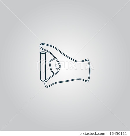 Hand with test tube Hand with test tube 16450111