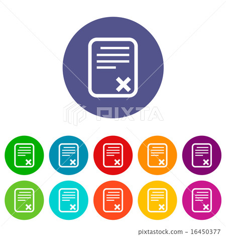 Bad document flat icon Bad document flat icon 16450377