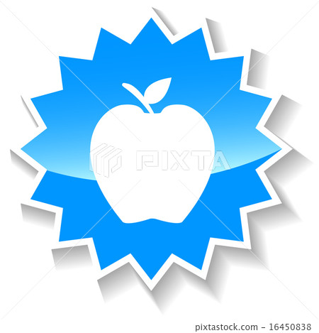 Apple blue icon - Stock Illustration [16450838] - PIXTA