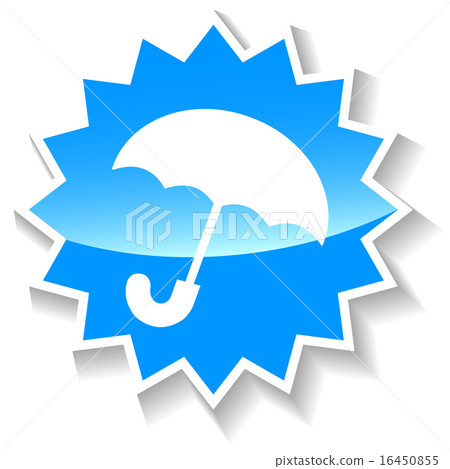 Umbrella blue icon 16450855