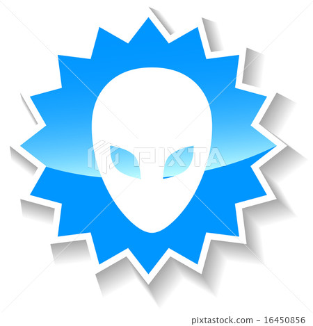 Alien blue icon 16450856