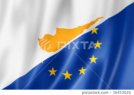 Cyprus and Europe flag Cyprus and Europe flag 16453028