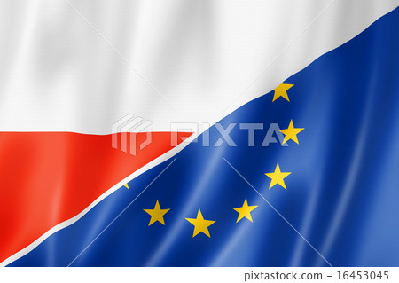 Poland and Europe flag Poland and Europe flag 16453045