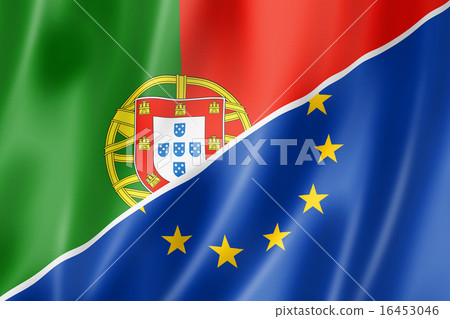 Portugal and Europe flag Portugal and Europe flag 16453046