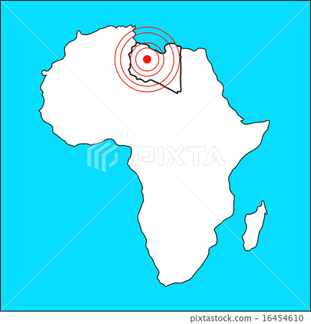 Africa map, illustration on white Africa map, illustration on white 16454610