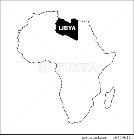 Africa map, illustration on white Africa map, illustration on white 16454611