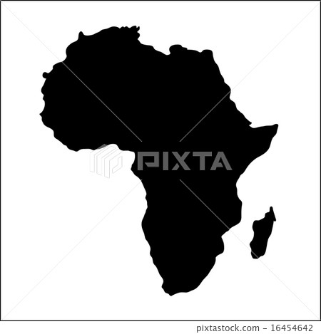 Africa map, illustration on white Africa map, illustration on white 16454642