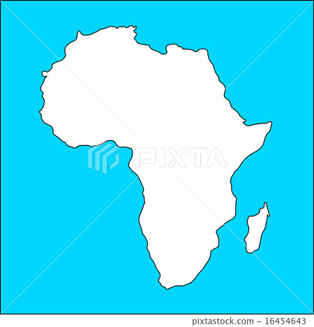 Africa map, illustration on white Africa map, illustration on white 16454643