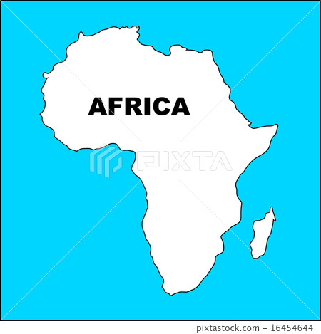 Africa map, illustration on white 16454644