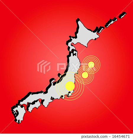 Earthquake and tsunami on Japan island Earthquake and tsunami on Japan island 16454671