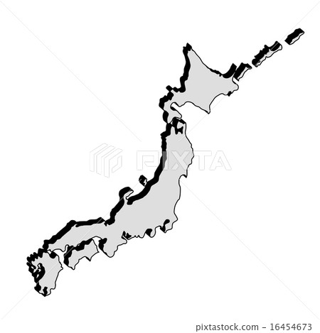 Earthquake and tsunami on Japan island 16454673