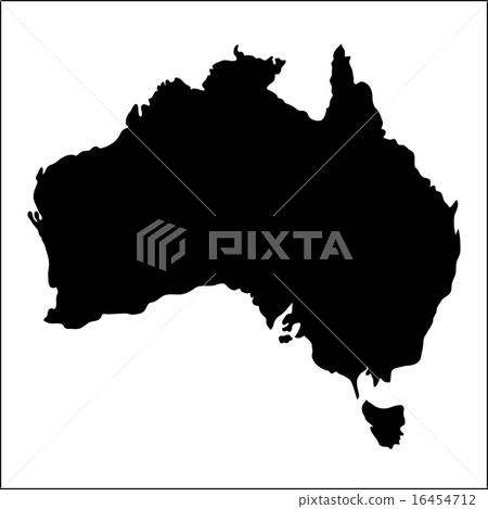 Australia map, illustration Australia map, illustration 16454712