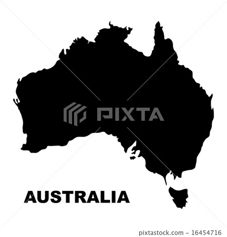 Australia map, illustration Australia map, illustration 16454716