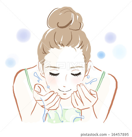 Image of washing face Image of washing face 16457895