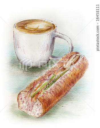 Food illustration ~ Cafe Sand Food illustration ~ Cafe Sand 16458111